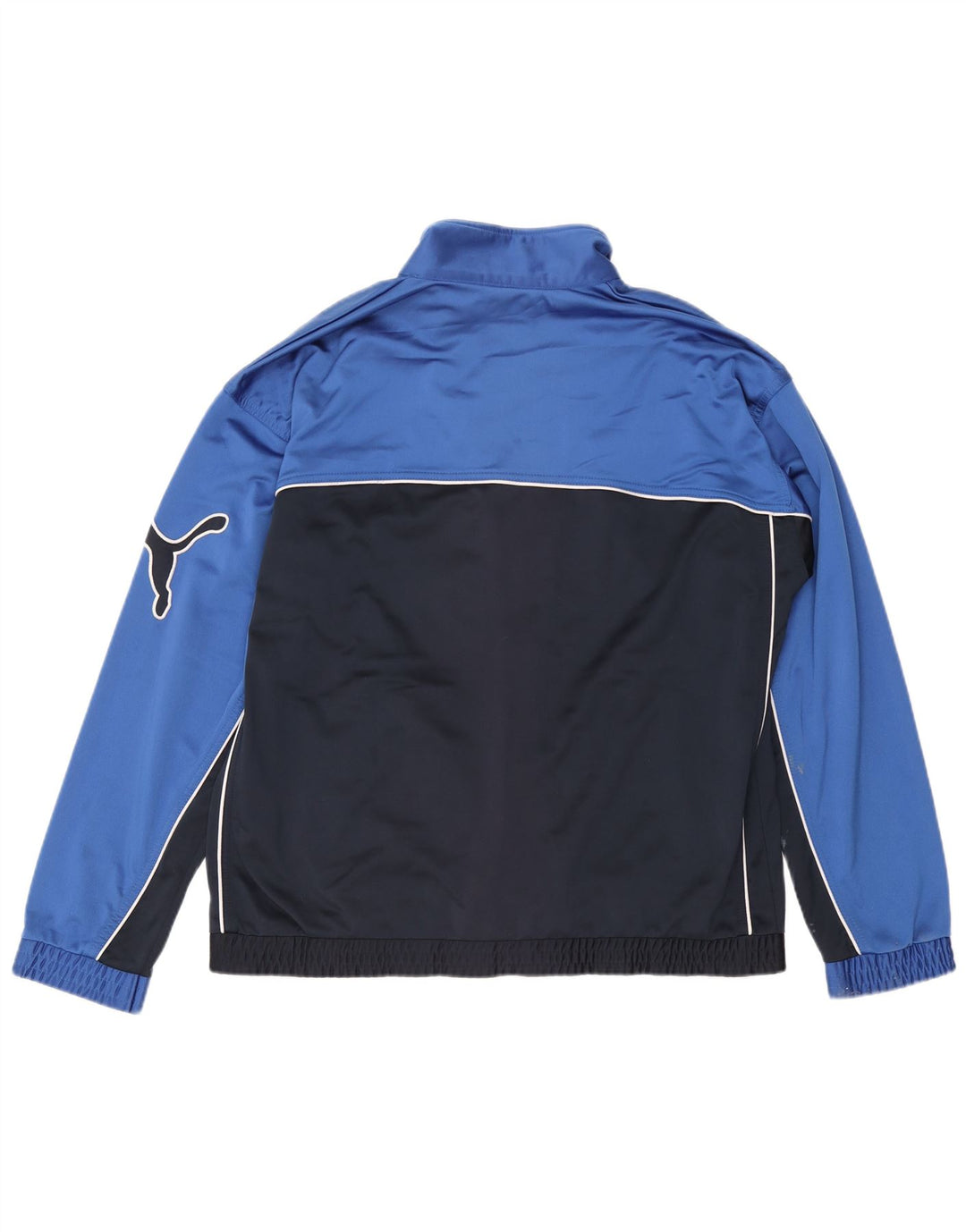Jaqueta masculina Puma Graphic Tracksuit Top grande bloco colorido azul marinho