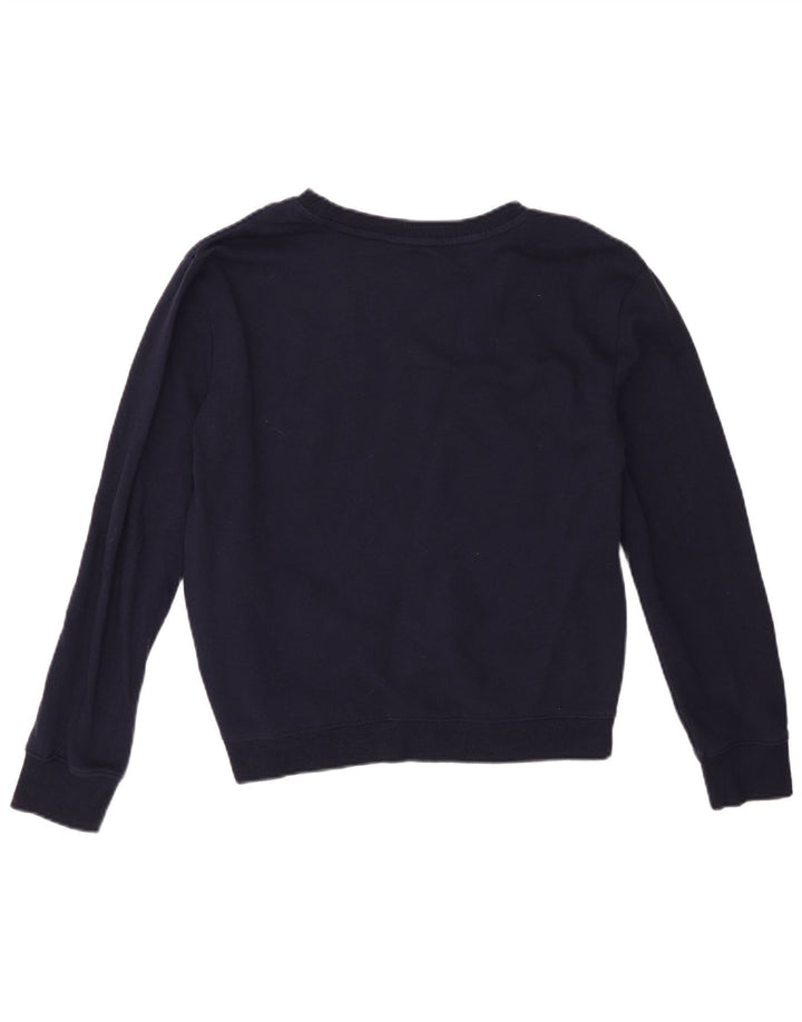 Nautica moletom feminino grande com estampa gráfica UK 10 pequeno azul marinho