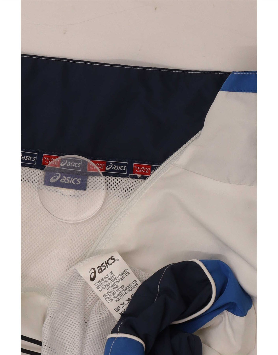 Asics Mens Treino Top Jacket 2XL Branco Colourblock Poliéster