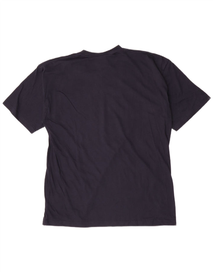 Camiseta masculina Umbro Top grande algodão azul marinho