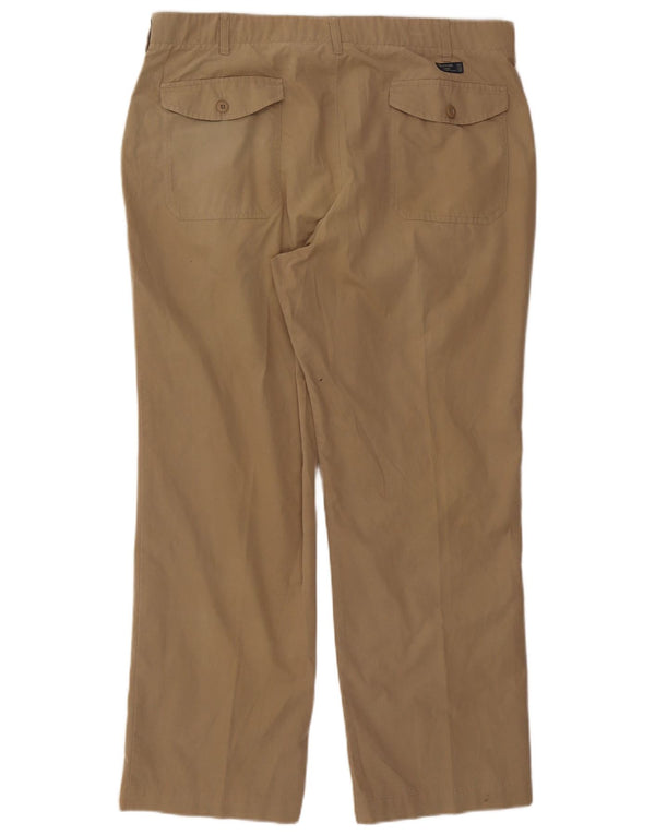 Calça masculina Marks & Spencer Blue Harbor Bootcut Chino W38 L29 Bege