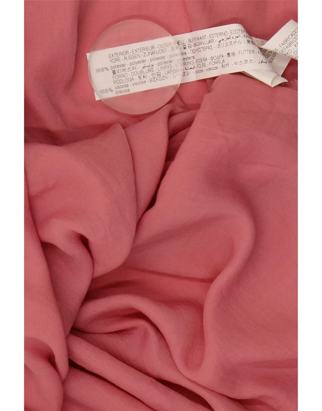 Vestido Maxi Halter Zara Feminino Reino Unido 12 Poliéster Rosa Médio