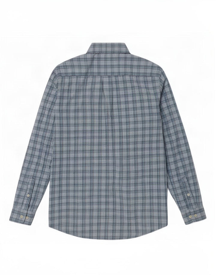 Camisa masculina Tommy Hilfiger pequena xadrez azul