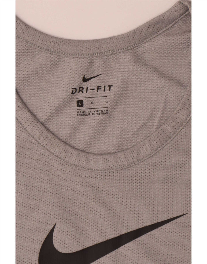 Colete Nike Masculino Dri Fit Graphic Top Grande Cinza Poliéster