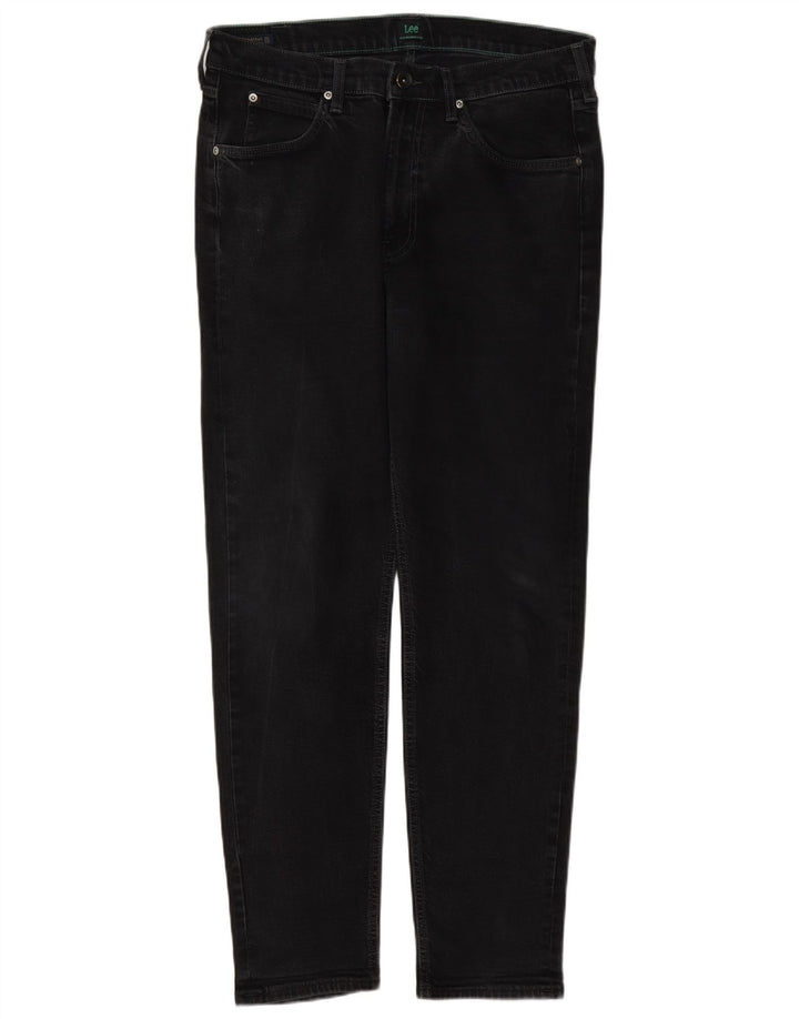 Lee Mens Austin Tapered Jeans W34 L32 Algodão Preto