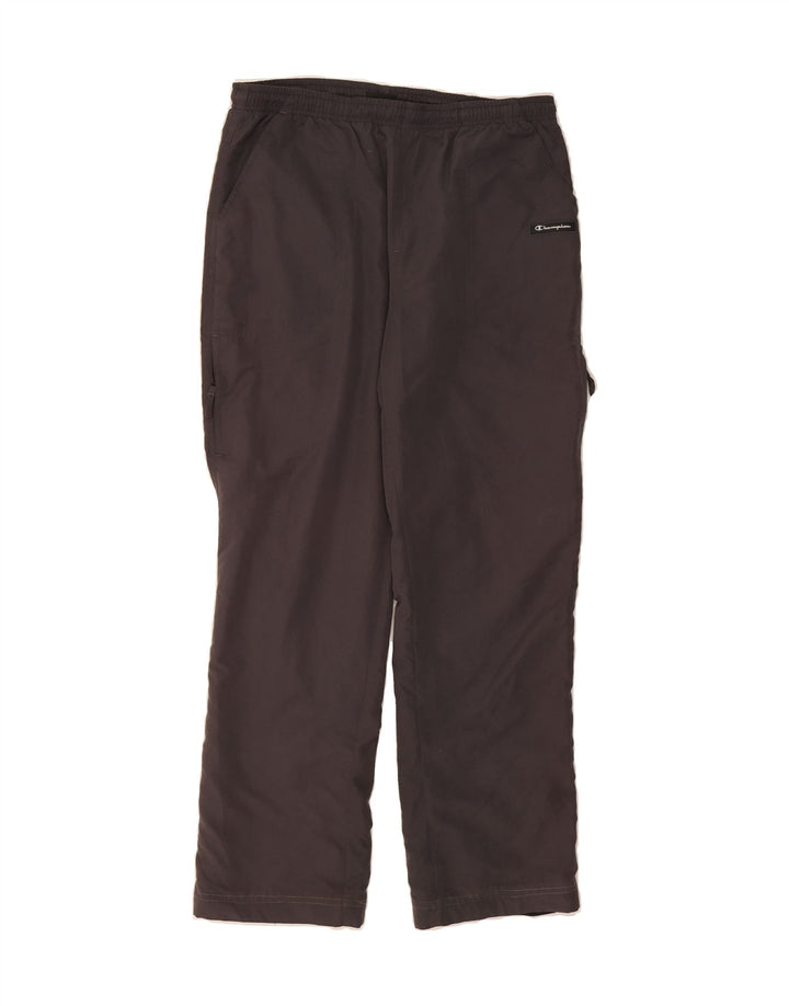 CHAMPION Mens Cargo Tracksuit Trousers Large  Grey Polyester Vintage Champion and Second-Hand Champion from Messina Hembry 