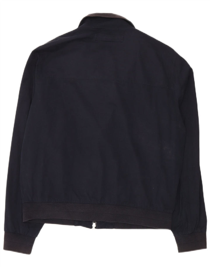 Jaqueta bomber masculina Gant UK 38 poliéster azul marinho médio