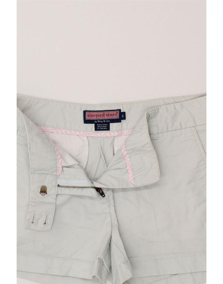 VINEYARD VINES Womens Chino Shorts US 2 XS W30 Grey Cotton Vintage Vineyard Vines and Second-Hand Vineyard Vines from Messina Hembry 
