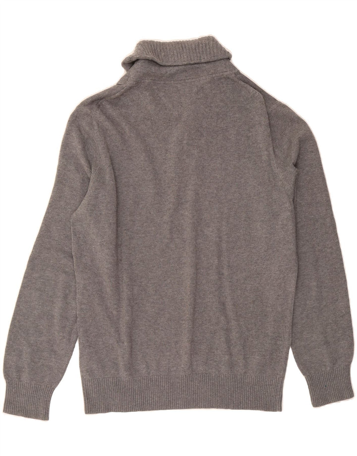 TOMMY HILFIGER Mens Shawl Neck Jumper Sweater XL Grey Cotton Vintage Tommy Hilfiger and Second-Hand Tommy Hilfiger from Messina Hembry 