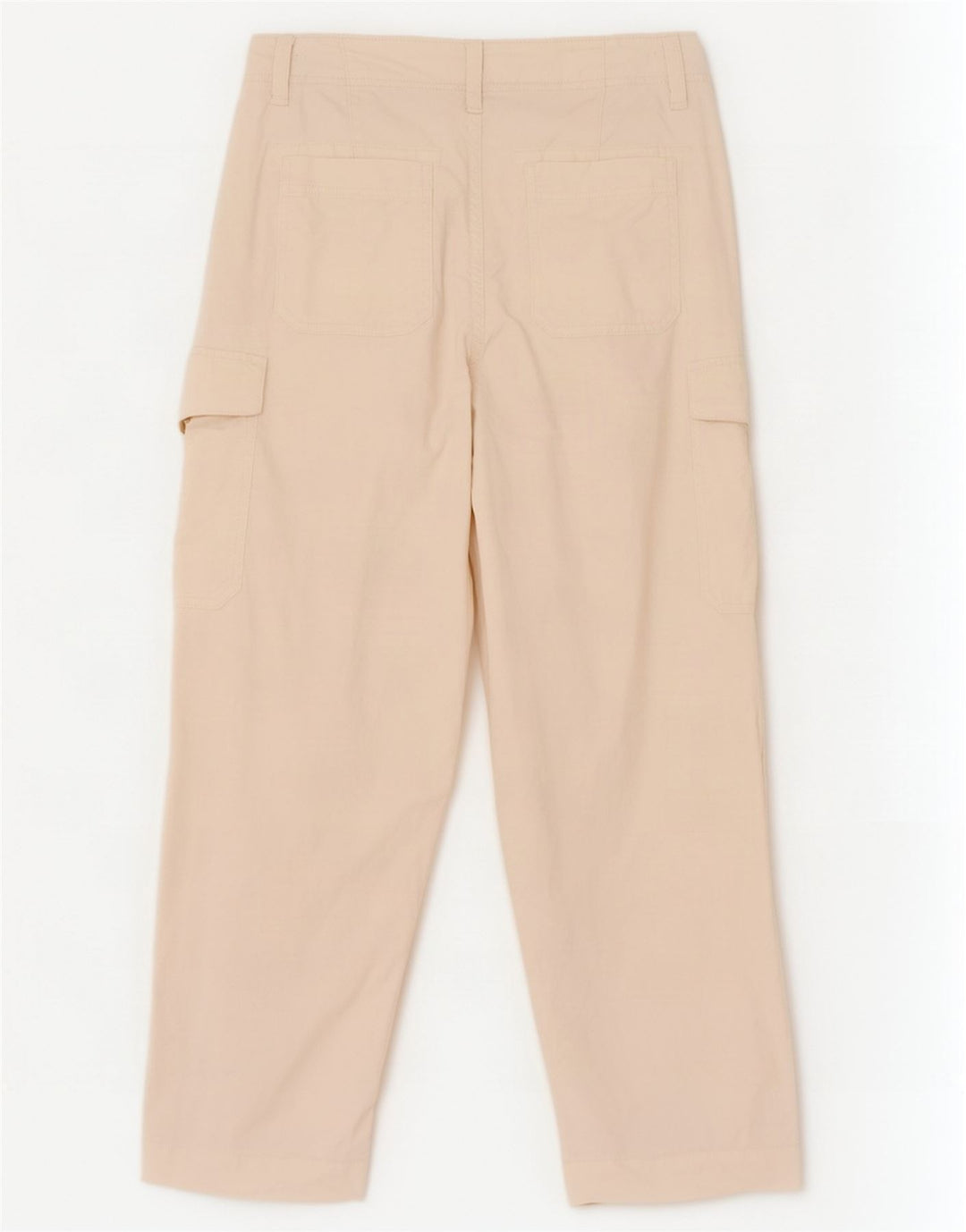 Calça cargo feminina Marks & Spencer UK 14 grande W34 L29 branco