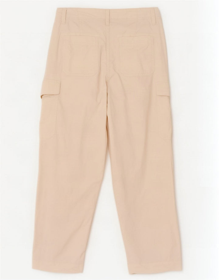 Calça cargo feminina Marks & Spencer UK 14 grande W34 L29 branco