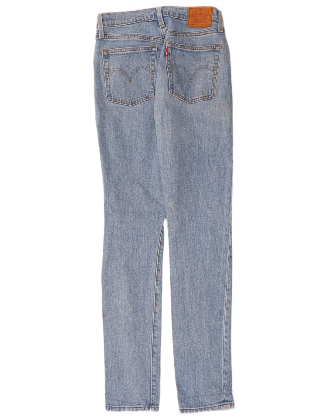 Calça jeans feminina Levi's 501 Slim W25 L32 azul algodão