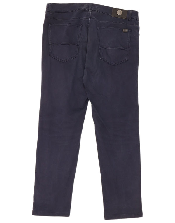 Trussardi Mens Slim Calça Casual W36 L29 Azul Marinho