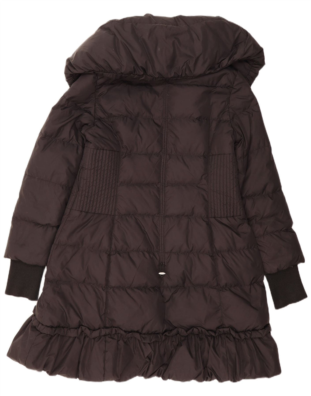 Casaco acolchoado feminino Karen Millen UK 14 grande poliamida preta