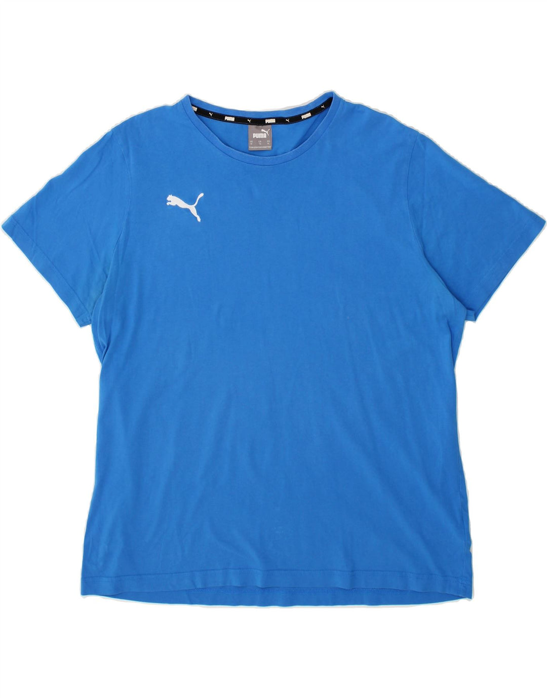 PUMA Mens T-Shirt Top XL Blue Cotton Vintage Puma and Second-Hand Puma from Messina Hembry 