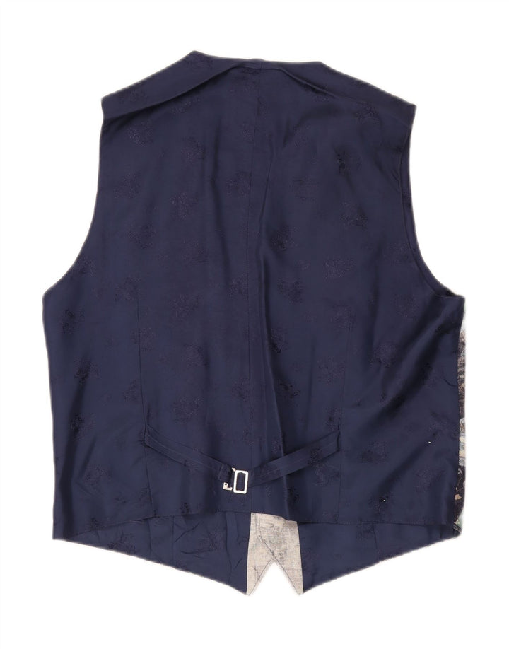 Colete masculino Julius Lang IT 52 grande patchwork multicolorido viscose