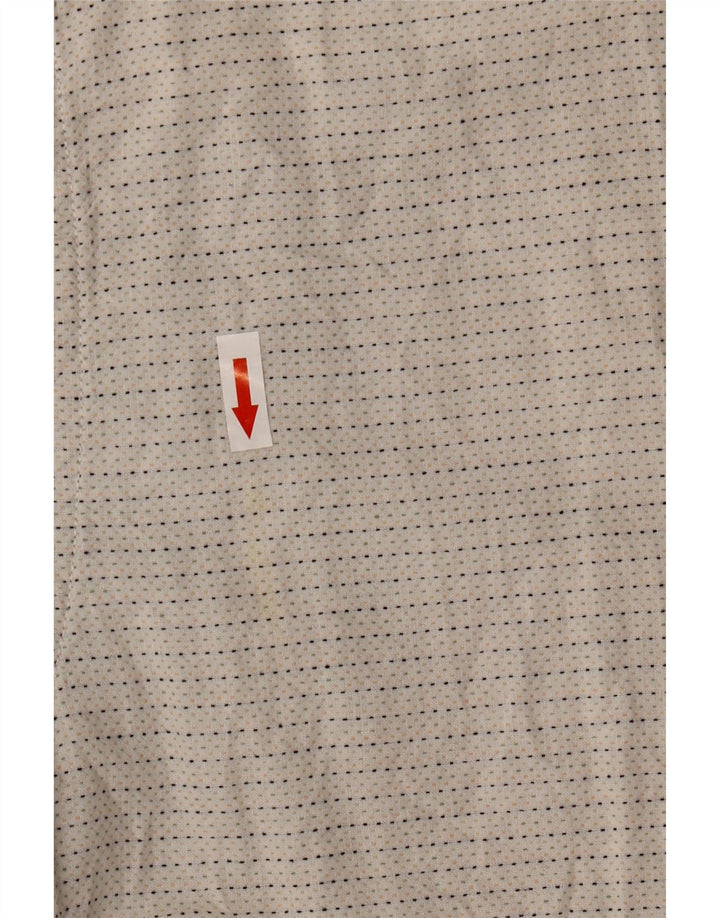 Camisa masculina de manga curta Jack & Jones, algodão manchado branco médio