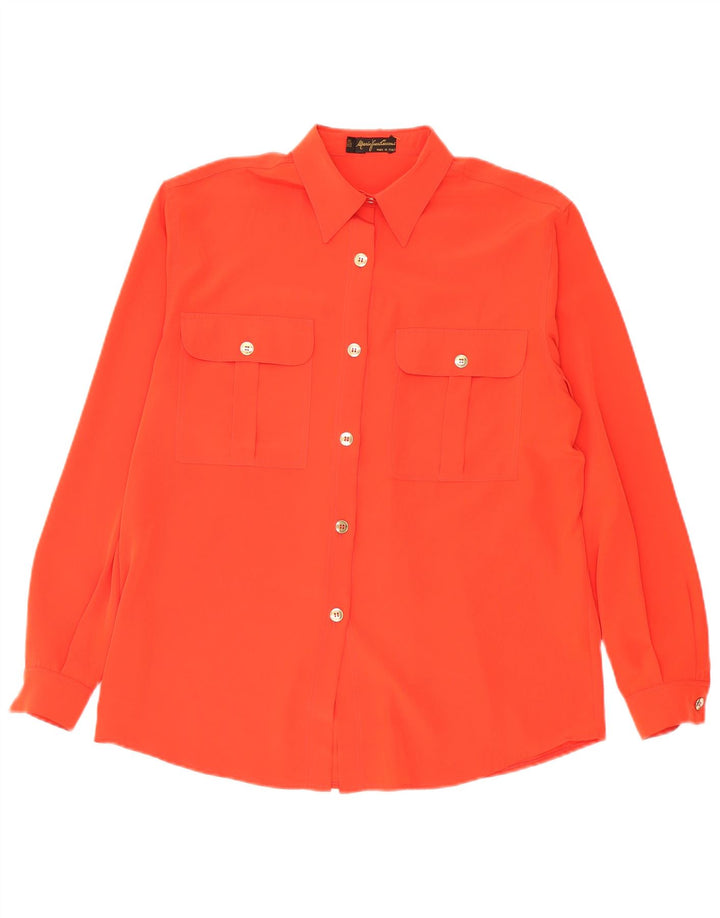 Blusa feminina oversized Mario Pucci Cecconi IT 42 médio laranja