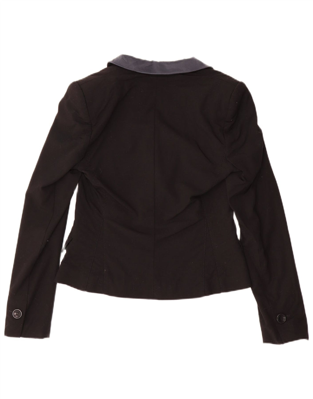 Jaqueta blazer feminina Karen Millen com 1 botão Reino Unido 10 pequena lã preta