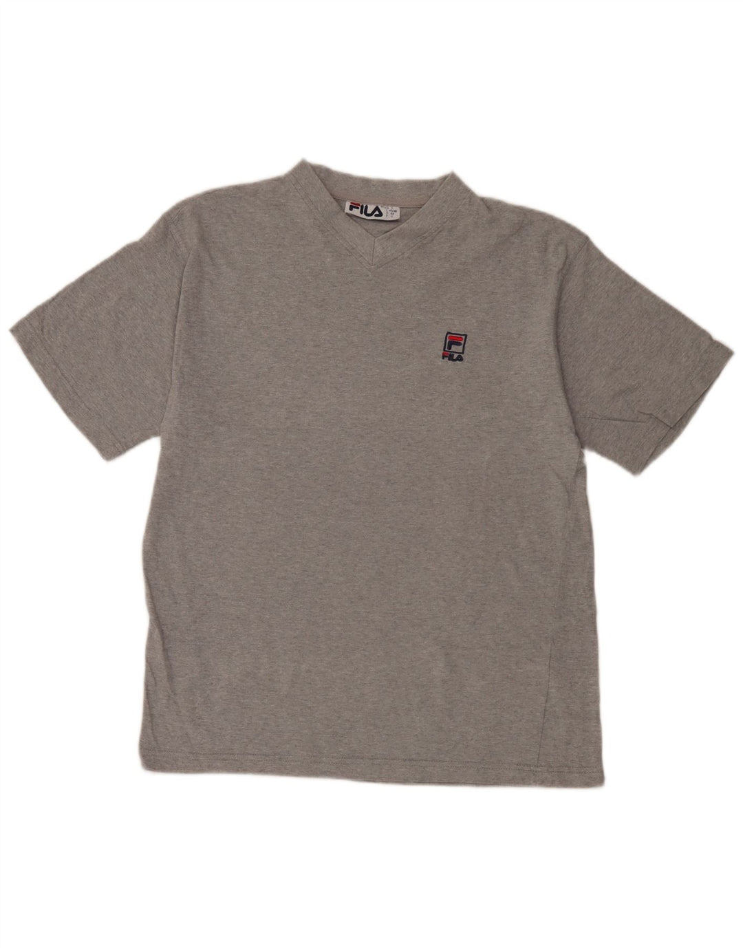 Camiseta masculina Fila Top IT 46/48 pequena cinza manchada
