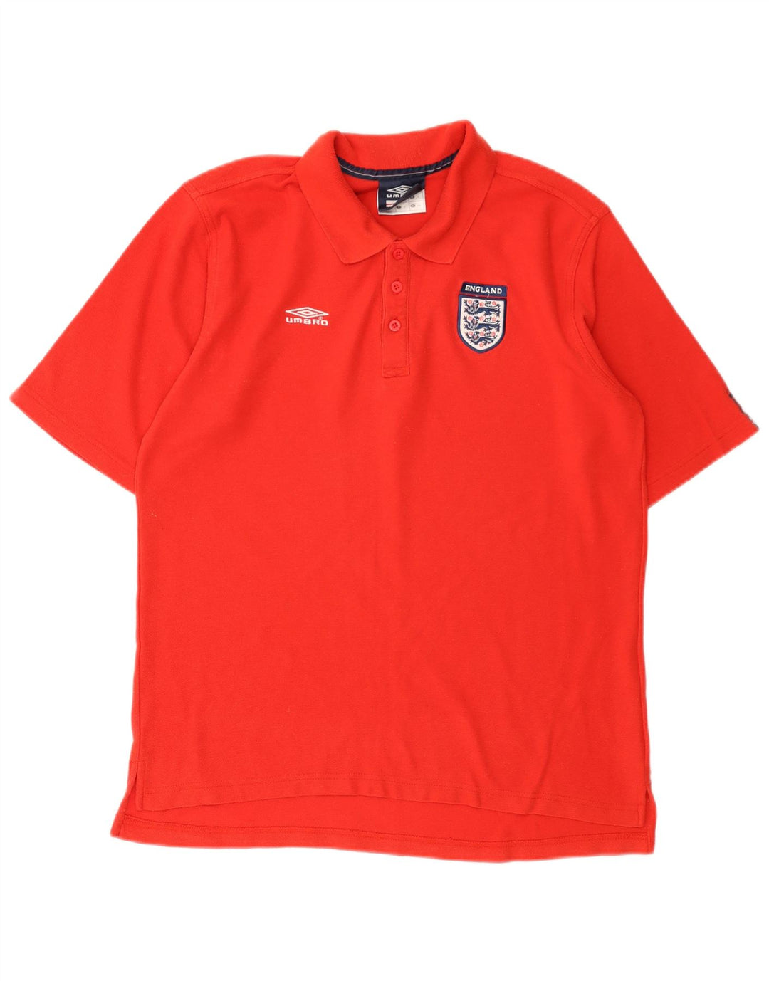 Camisa polo masculina Umbro England Graphic grande poliéster vermelho