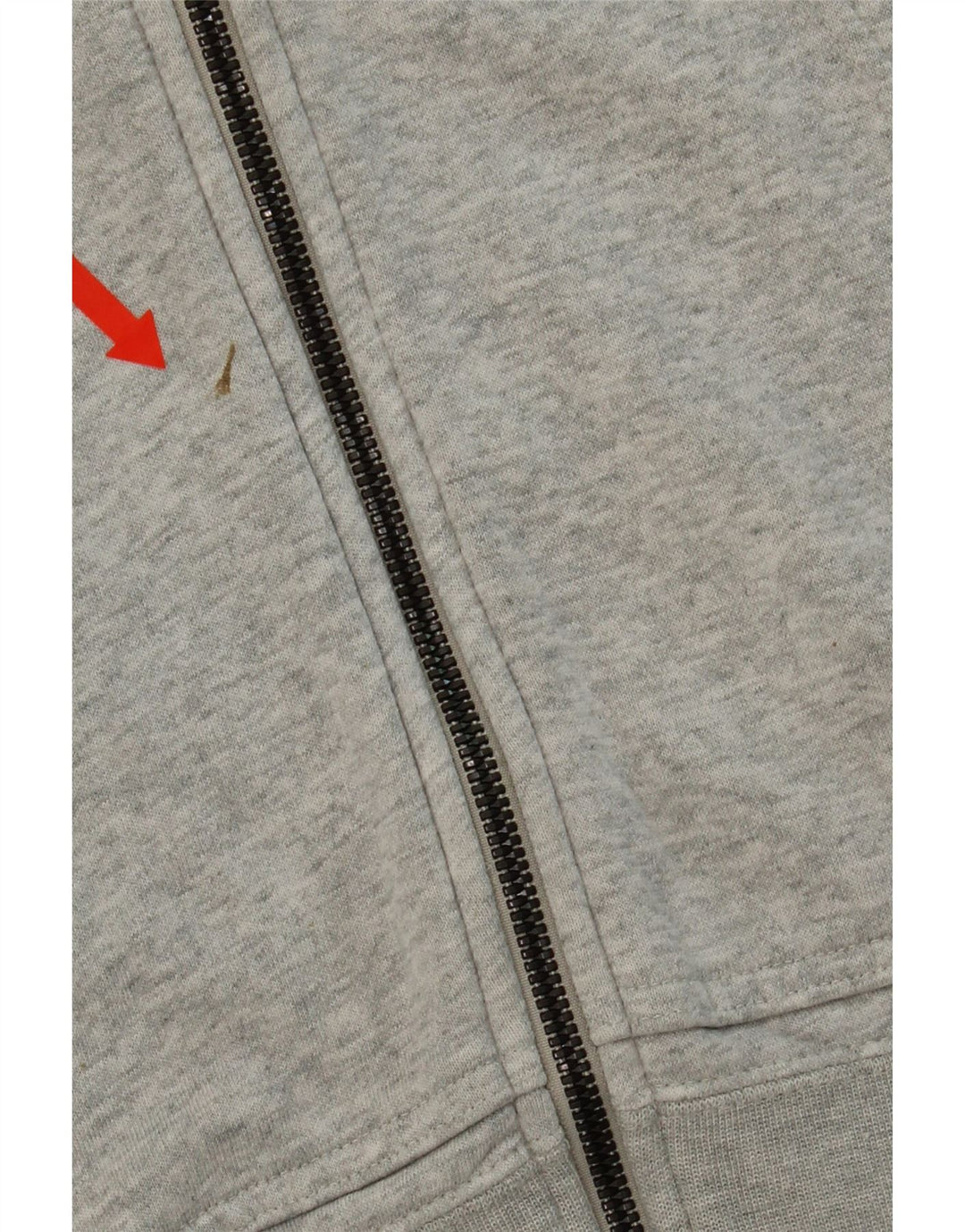 NIKE Womens Zip Hoodie Sweater UK 16 Large Grey Cotton Vintage Nike and Second-Hand Nike from Messina Hembry 