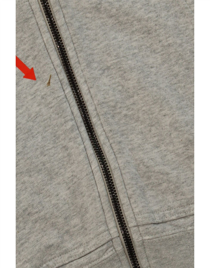 NIKE Womens Zip Hoodie Sweater UK 16 Large Grey Cotton Vintage Nike and Second-Hand Nike from Messina Hembry 