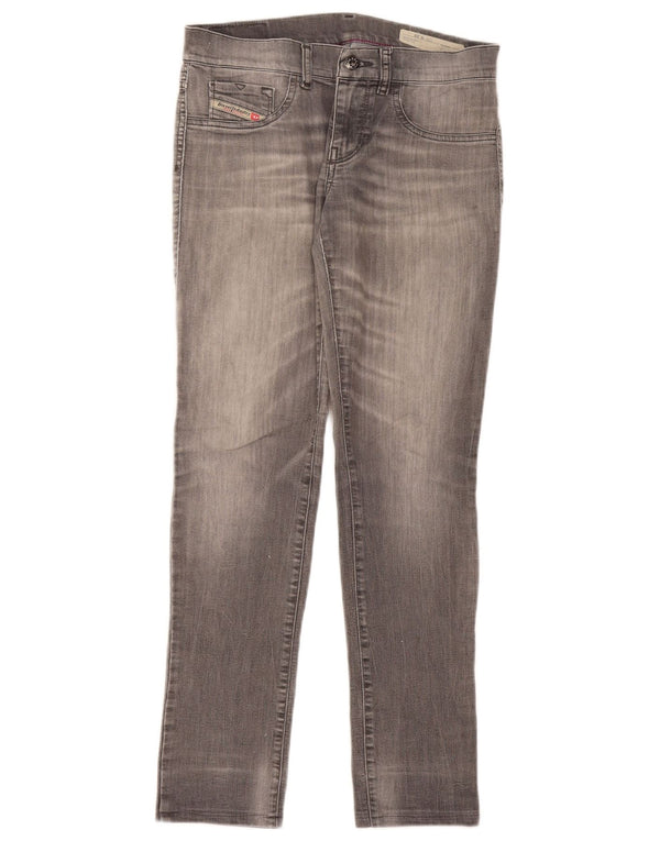 Diesel Feminino Livier Skinny Jeans W29 L29 Cinza Algodão