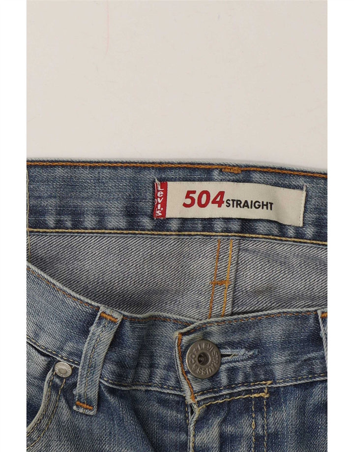 Jeans Levi's 504 Straight Masculino W36 L30 Azul