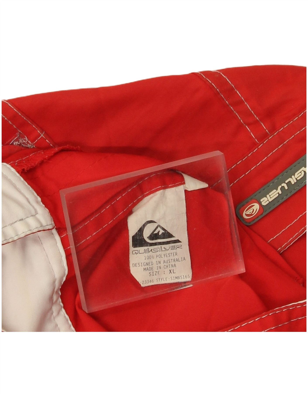 Calções de banho masculinos Quiksilver XL poliéster vermelho