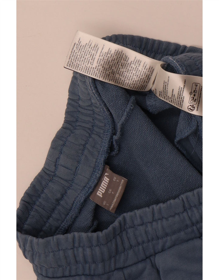 Shorts esportivos masculinos Puma pequeno azul algodão