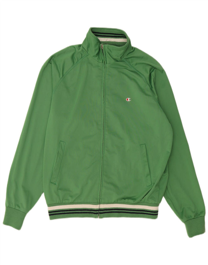 CHAMPION Mens Treino Top Jaqueta Grande Poliéster Verde