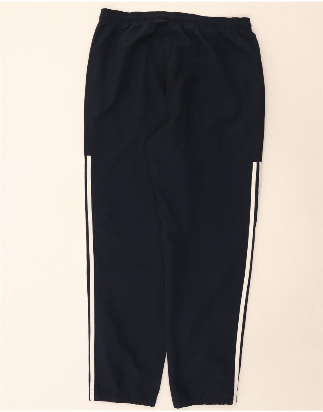 Calça de treino masculina Adidas grande poliéster azul marinho
