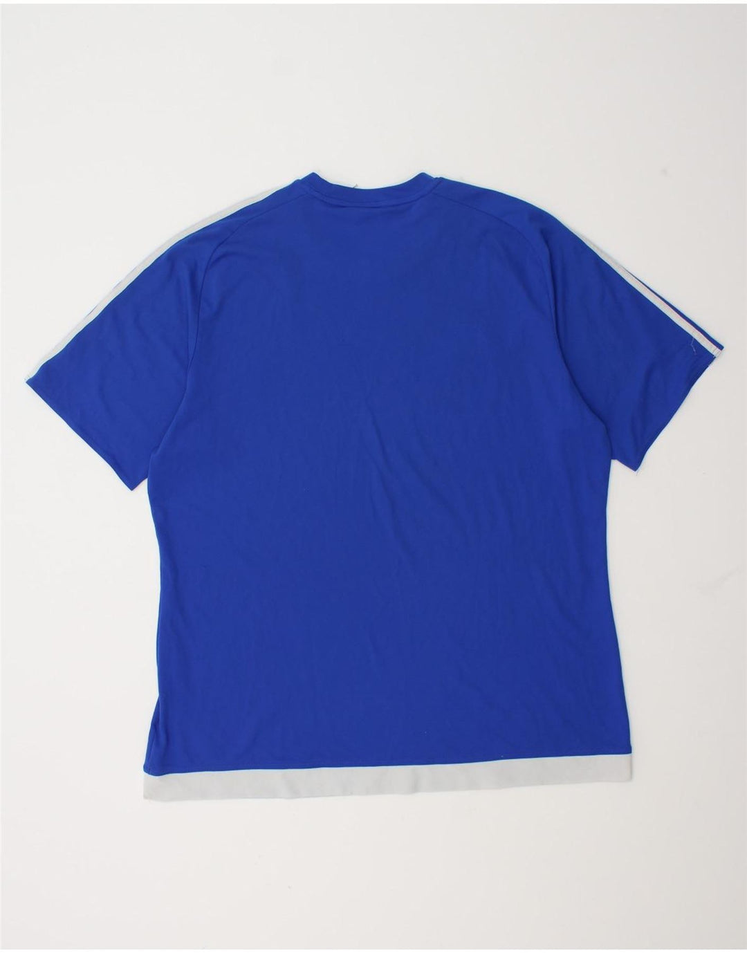 Adidas Masculino Climalite Camiseta Top XL Azul Colorblock Poliéster
