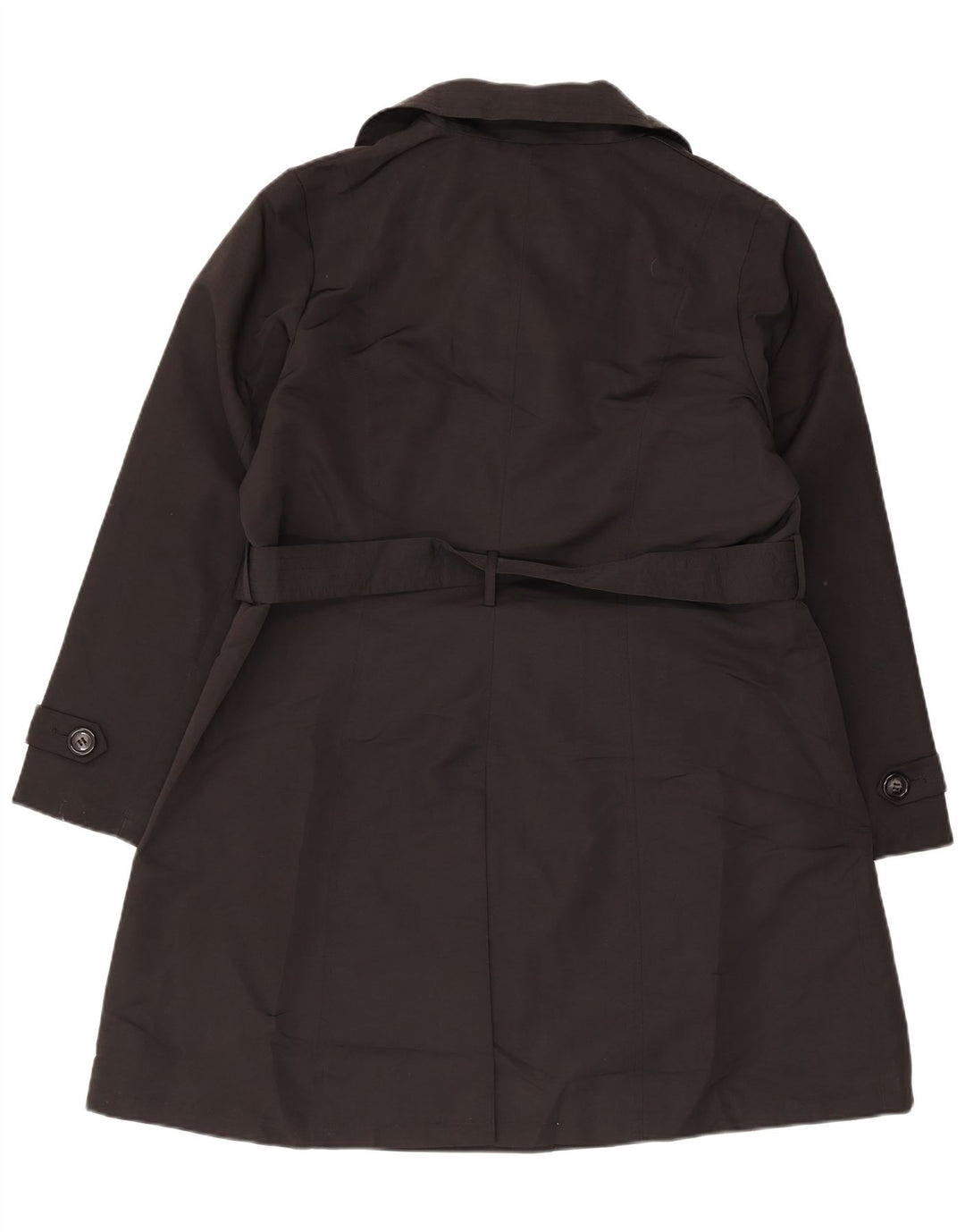 Casaco impermeável feminino Marks & Spencer Reino Unido 18 XL preto poliéster