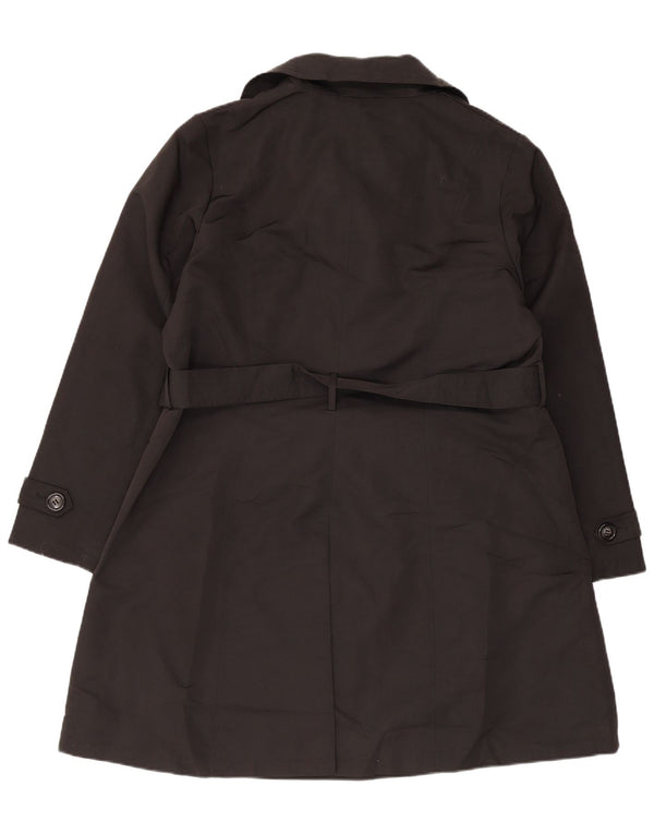 Casaco impermeável feminino Marks & Spencer Reino Unido 18 XL preto poliéster