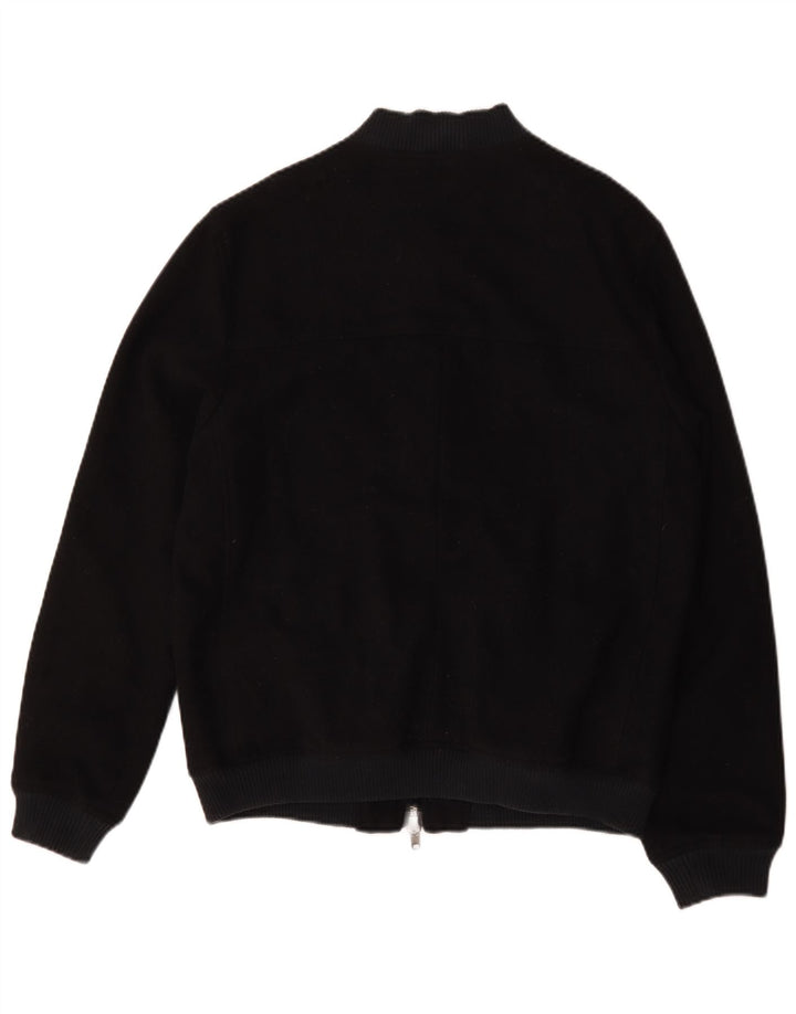 Jaqueta bomber masculina Jack Wills Reino Unido 38 lã azul marinho médio