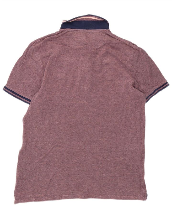 Camisa polo masculina Lyle & Scott grande algodão rosa