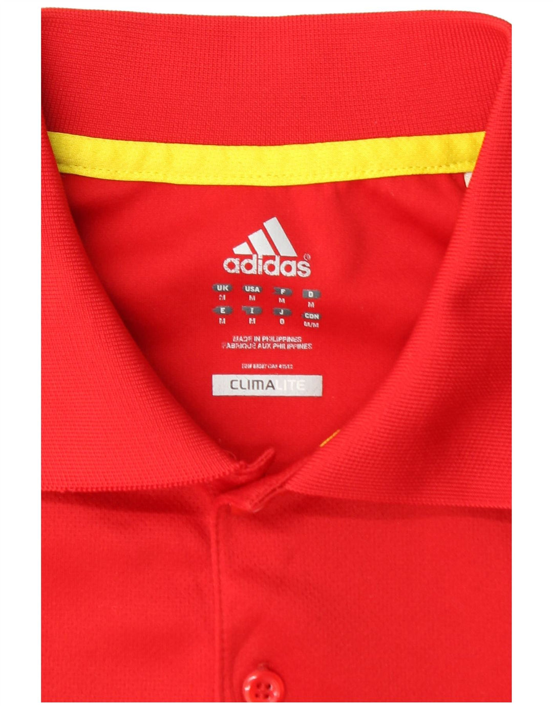 Camisa Polo Adidas Masculina Climalite Média Vermelha