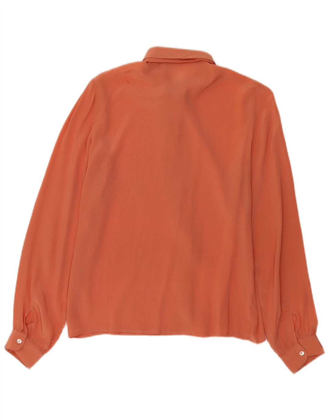 Blusa feminina vintage com gravata frontal IT 44 laranja médio