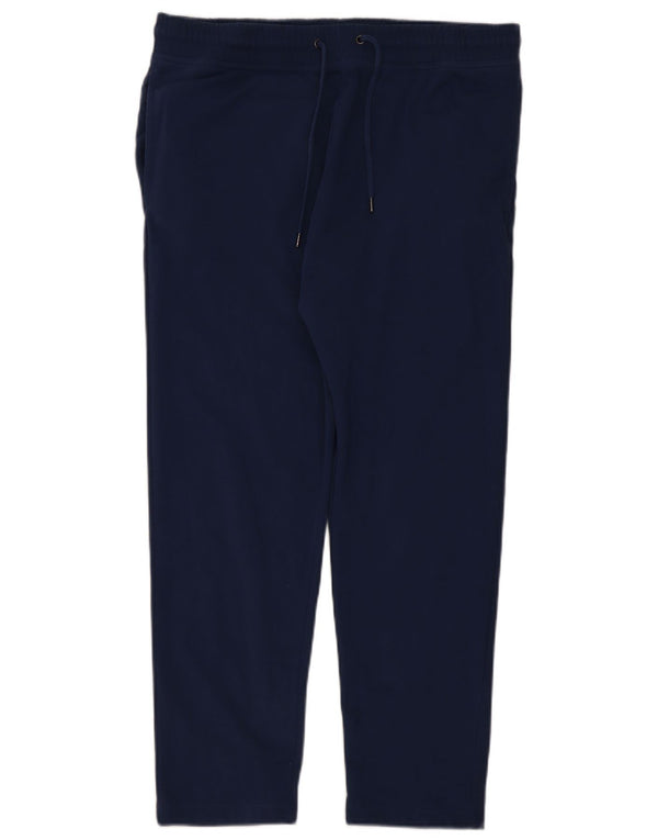 Calça de treino masculina Marks & Spencer grande algodão azul marinho