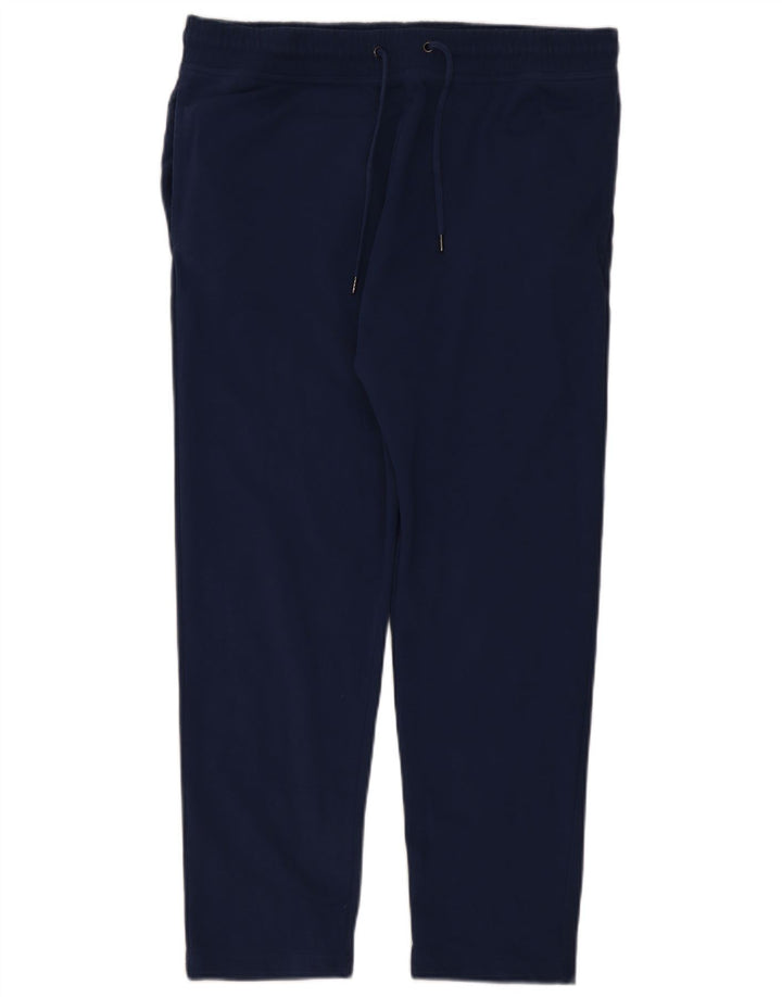 Calça de treino masculina Marks & Spencer grande algodão azul marinho