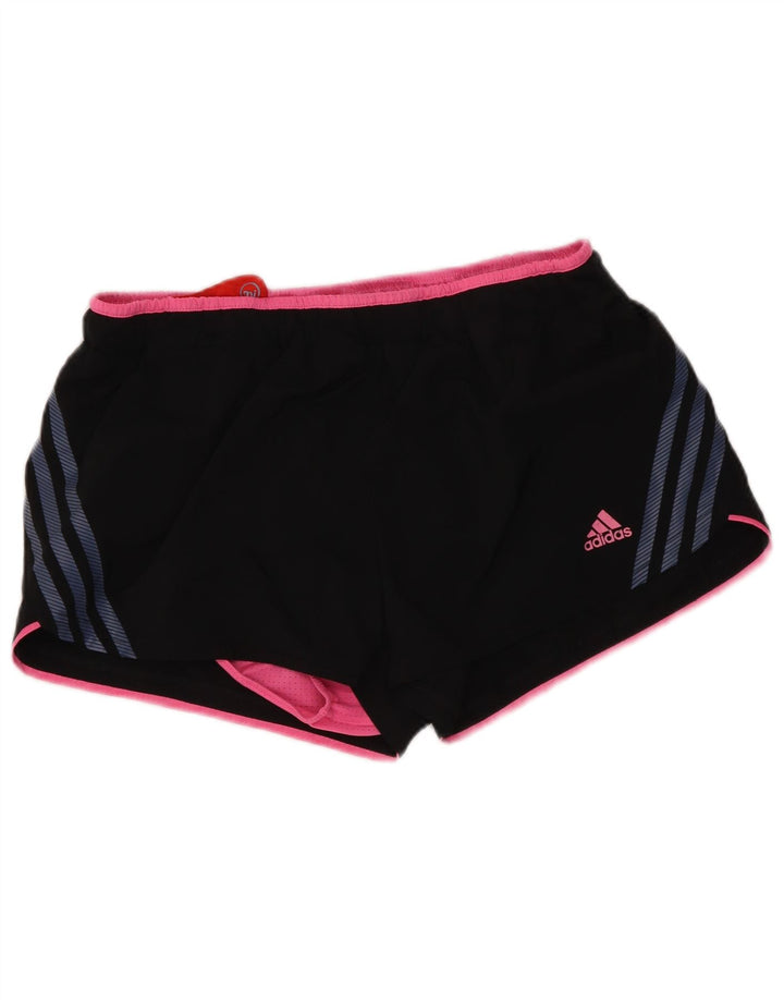 Adidas Womens Climacool Sport Shorts UK 12 Médio Preto Poliéster