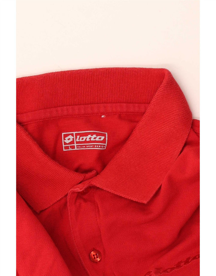 Camisa polo masculina Lotto grande vermelha