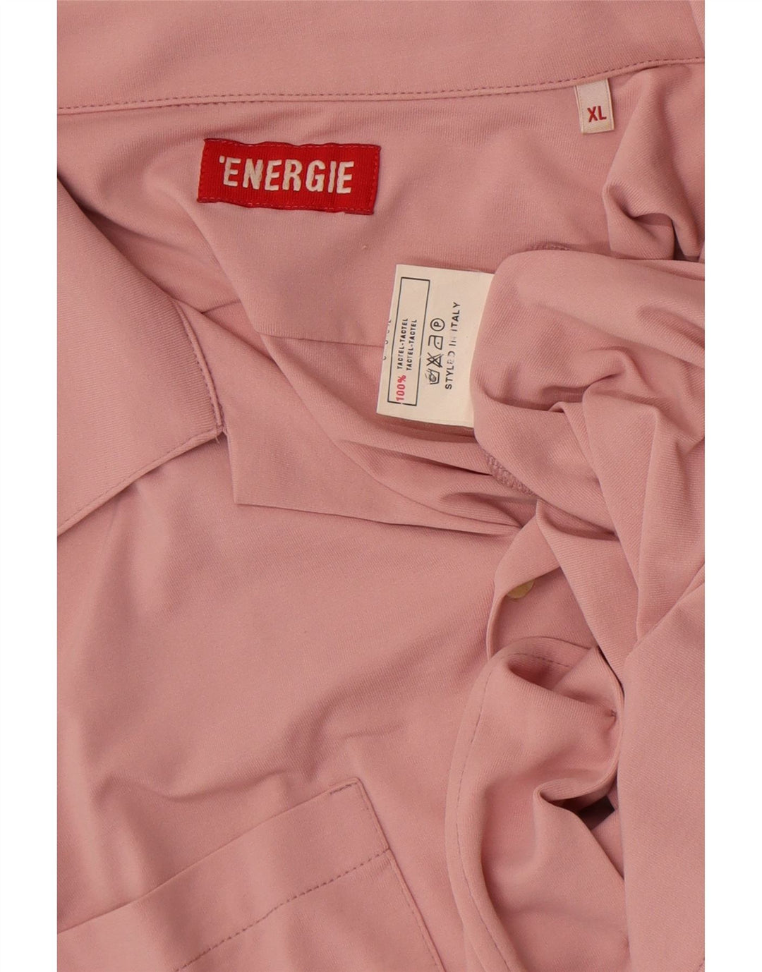 Camisa masculina de manga curta Energie XL rosa Tactel