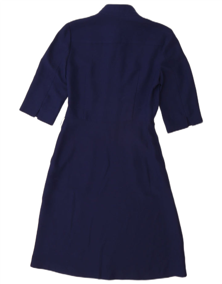 Vestido feminino Hobbs A-Line UK 4 XS azul marinho poliéster