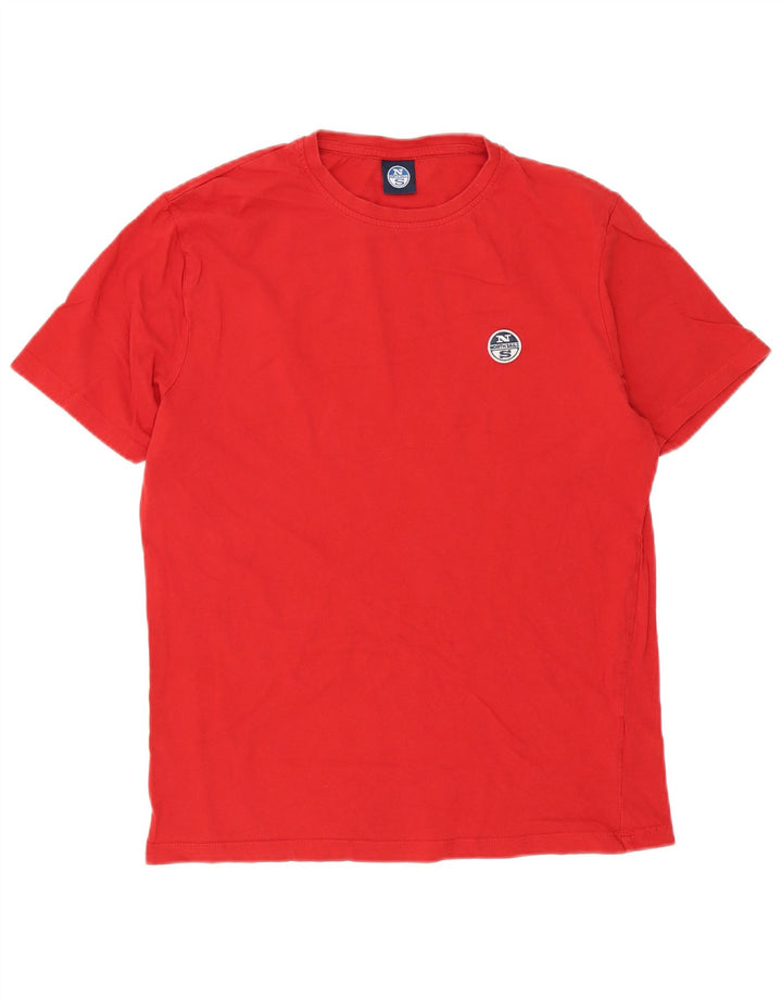 Camiseta masculina North Sails Top médio algodão vermelho