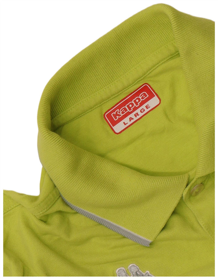 Camisa polo masculina Kappa grande verde