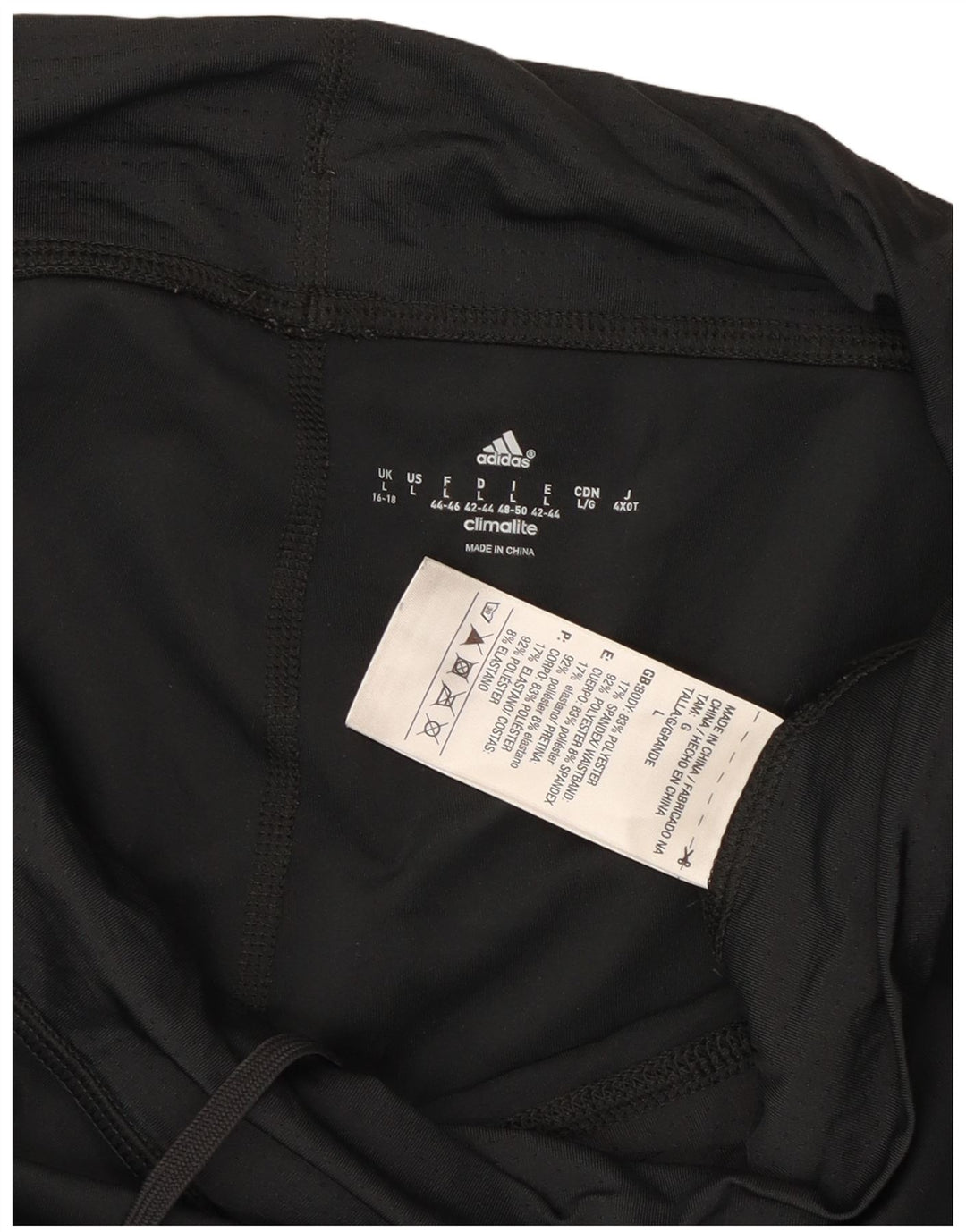 Adidas Womens Climalite Capri Leggings UK 16/18 Grande Cinza Poliéster