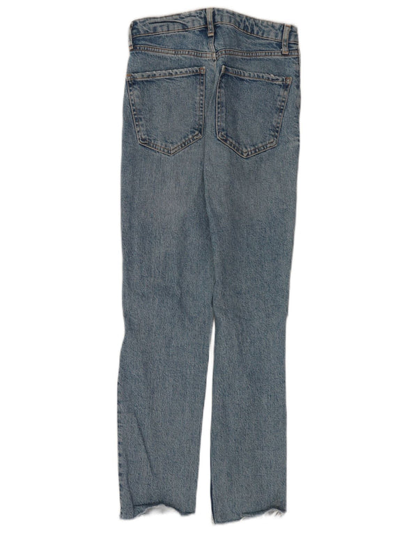Zara Womens Distressed Skinny Jeans EU 34 2XS W24 L26 Blue